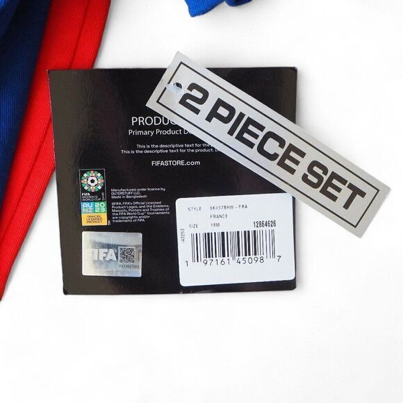 Outerstuff FIFA Women's World Cup France 2 Piece Shorts / Shirt Set Toddler 18M - Picture 5 of 6